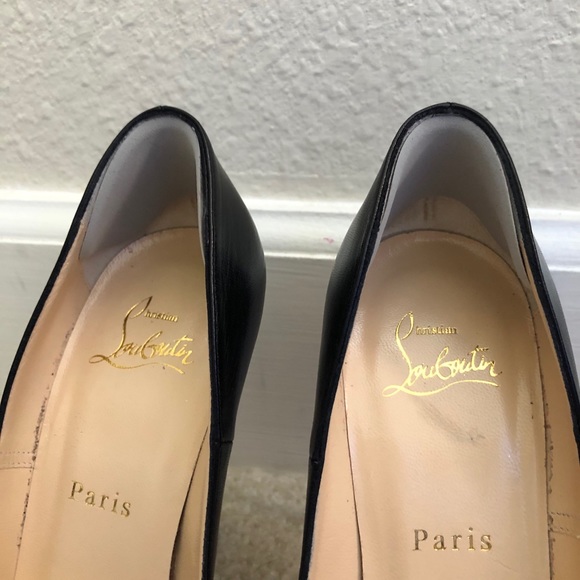 Christian Louboutin So Kate Black Leather Pumps 37 - Picture 4 of 10